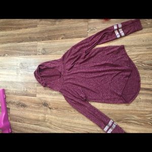 long sleeve shirt with hood